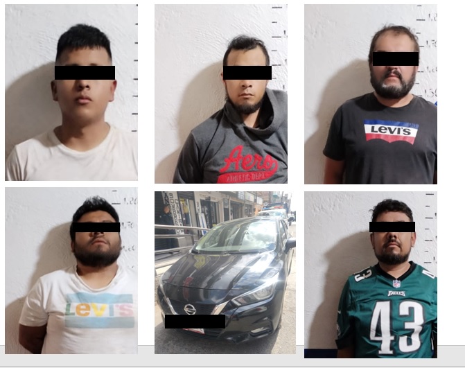 Cinco apizaquenses son detenidos en Apan, Hidalgo, por estar aparentemente relacionados con robos